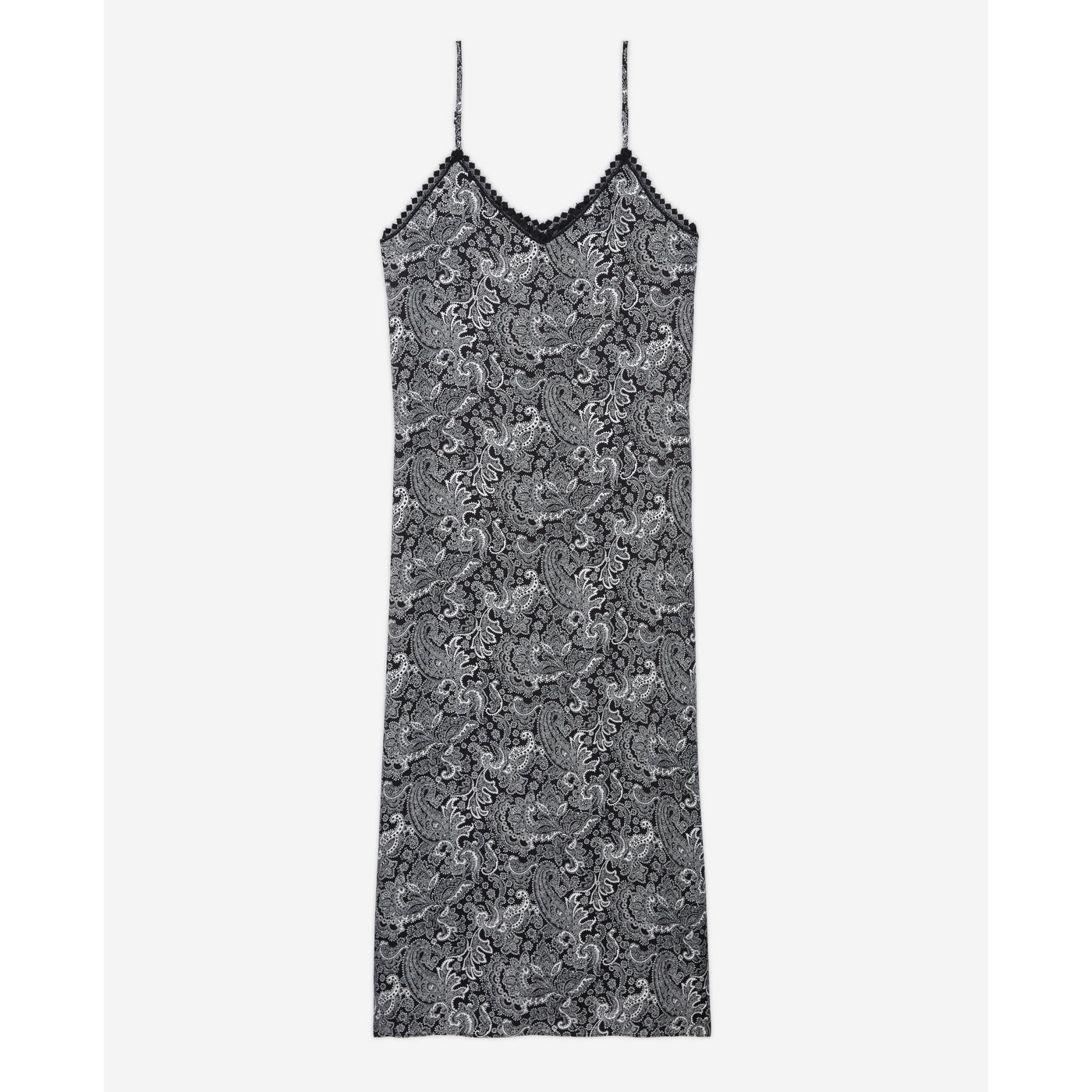 The Kooples - Robe Longue - Noir Et Blanc - Femme