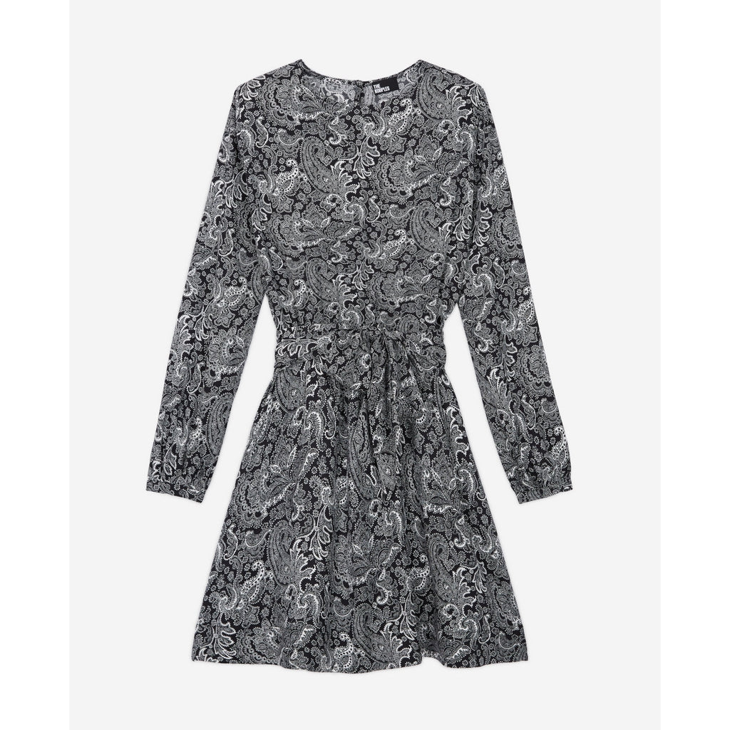 Vestido skater - Blanco y negro - Mujer