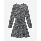 Vestido skater - Blanco y negro - Mujer