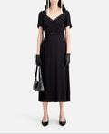 The Kooples - Vestido Largo Mc Parte Superior de Encaje - Mujer