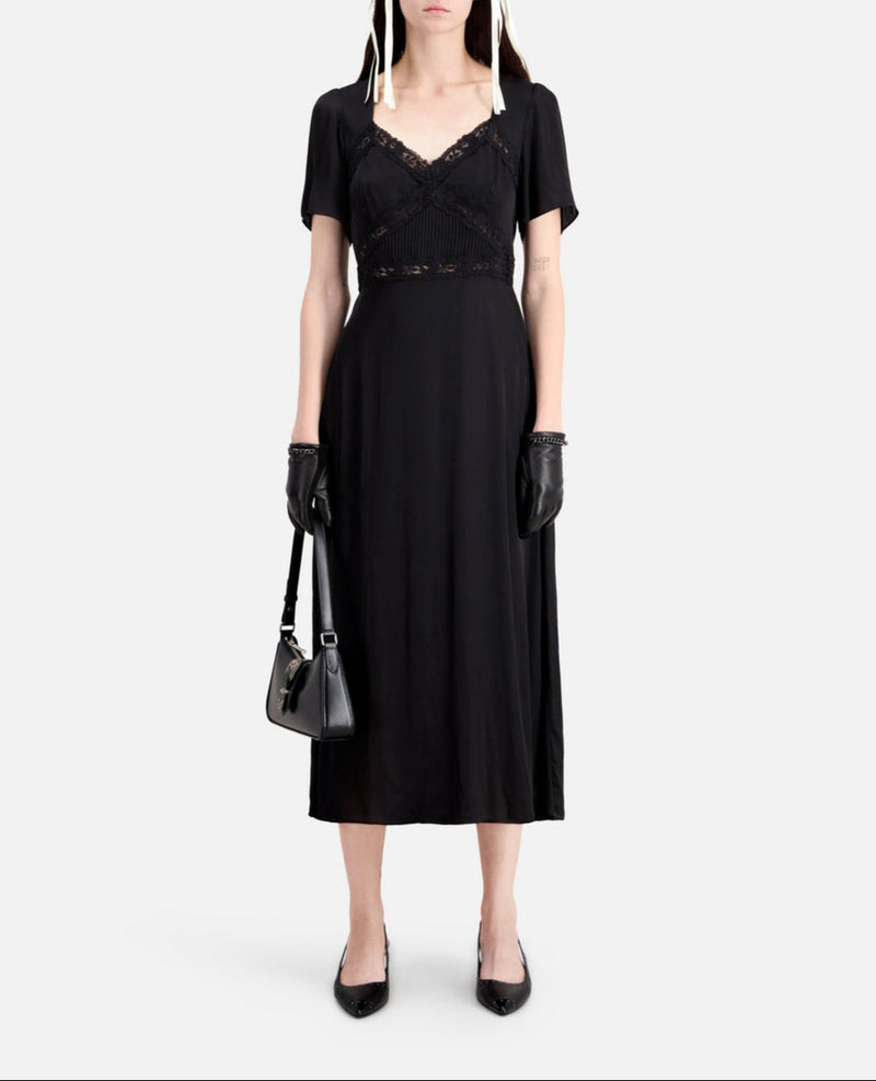 Vestido Largo Mc Top Encaje - Mujer