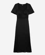 The Kooples - Vestido Largo Mc Parte Superior de Encaje - Mujer