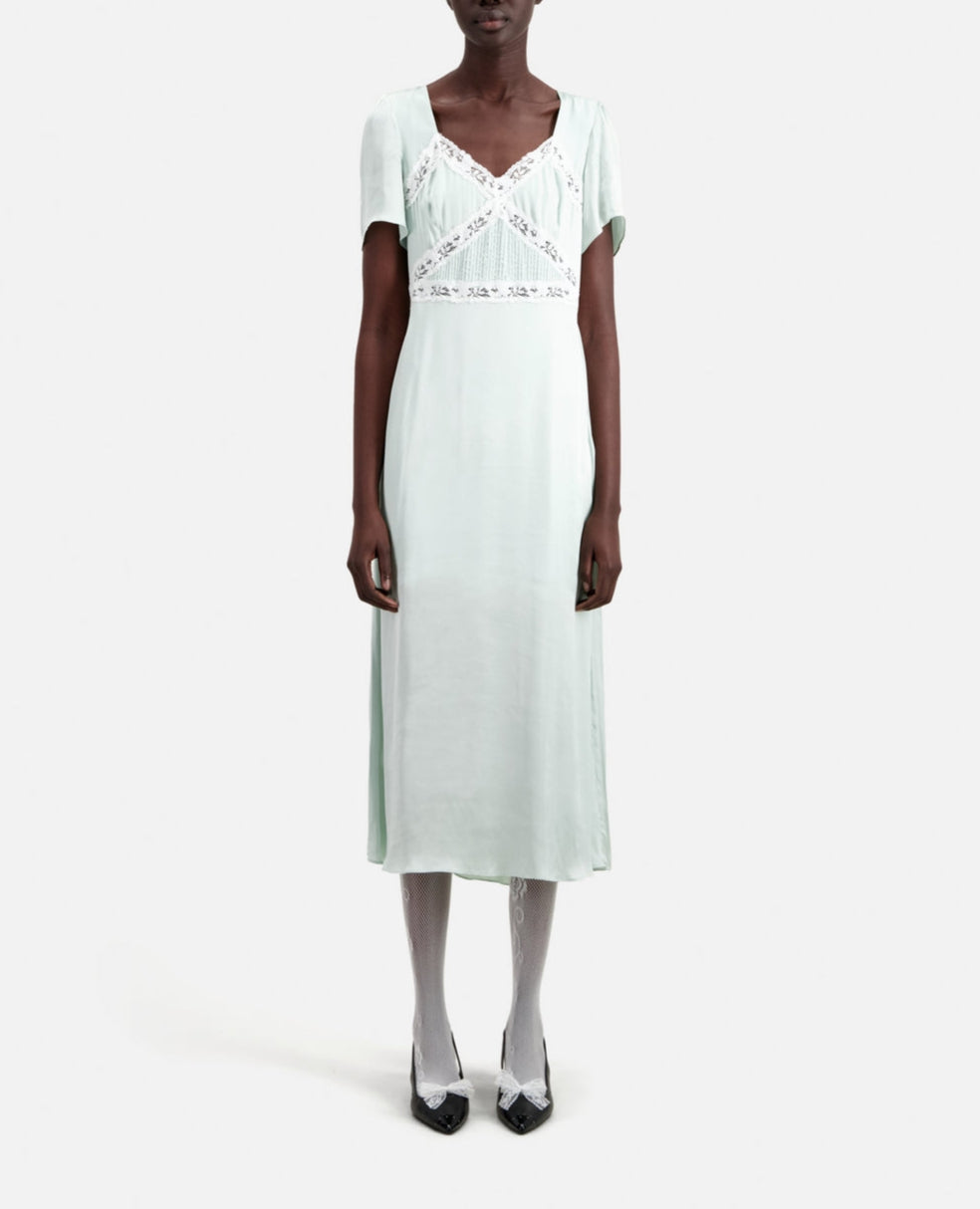 Vestido Largo - Verde Agua - Mujer