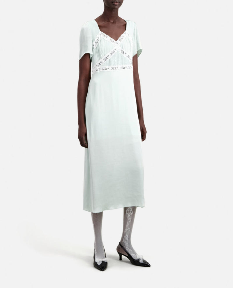 Vestido Largo - Verde Agua - Mujer