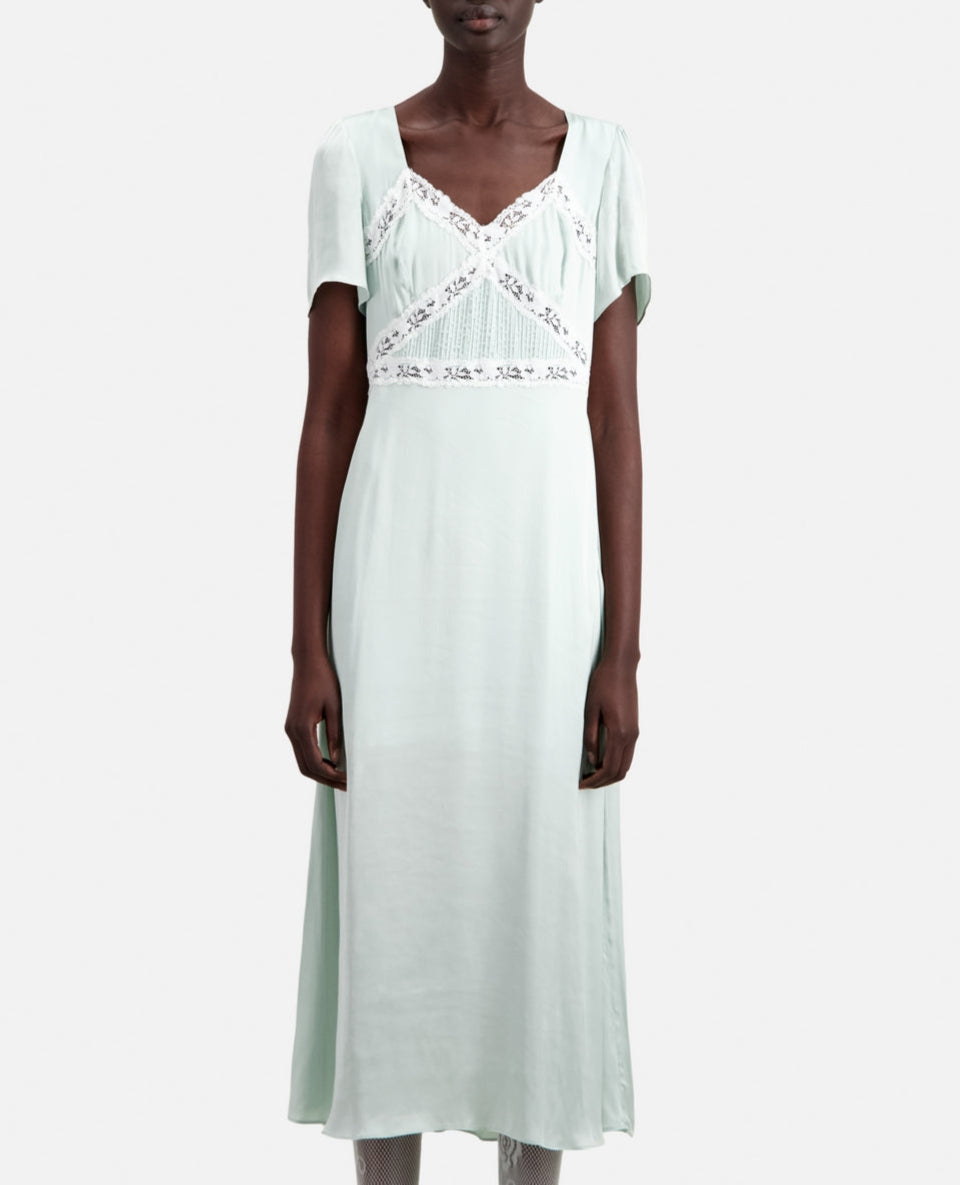 Vestido Largo - Verde Agua - Mujer