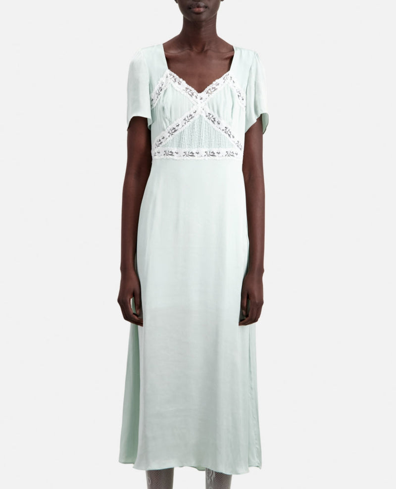 Vestido Largo - Verde Agua - Mujer