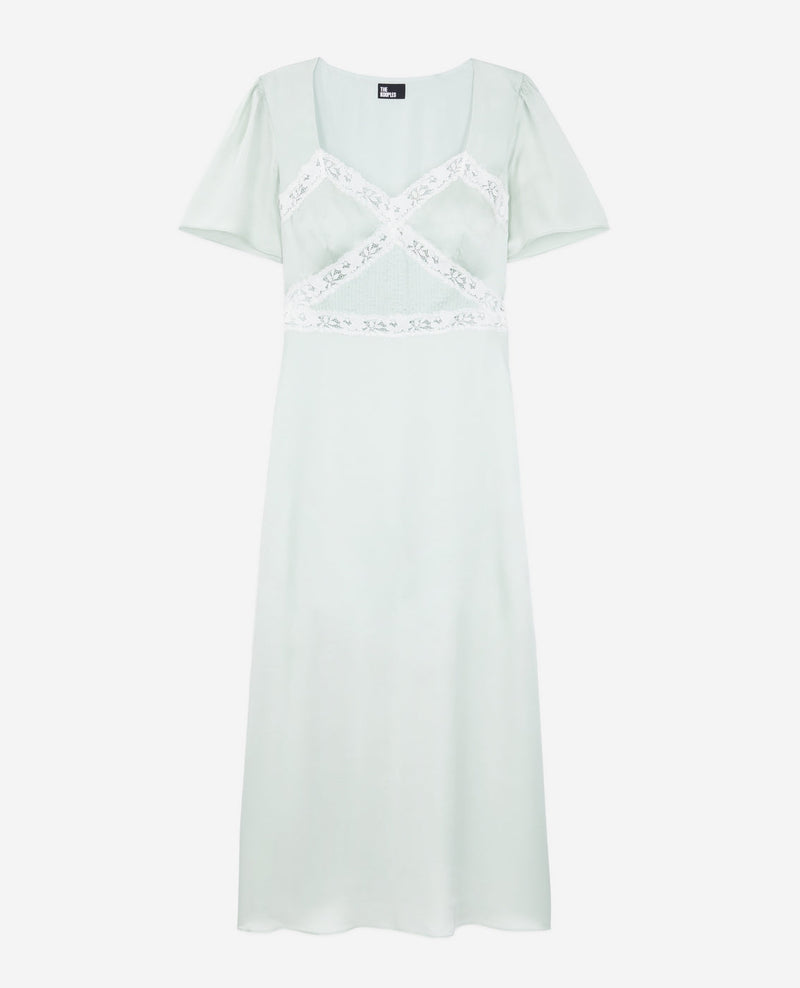 Vestido Largo - Verde Agua - Mujer
