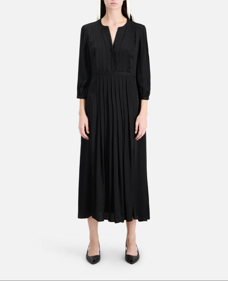 Vestido largo - Negro - Mujer
