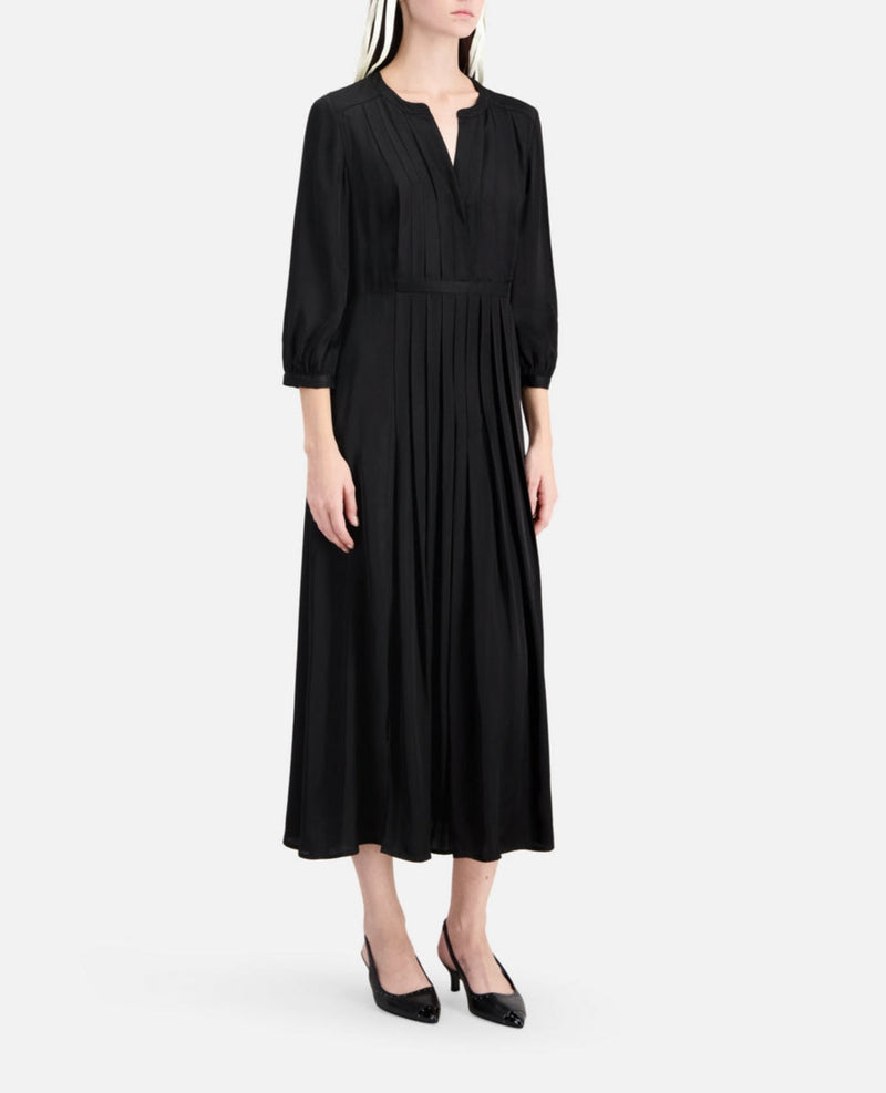 Vestido largo - Negro - Mujer