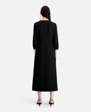 Vestido largo - Negro - Mujer