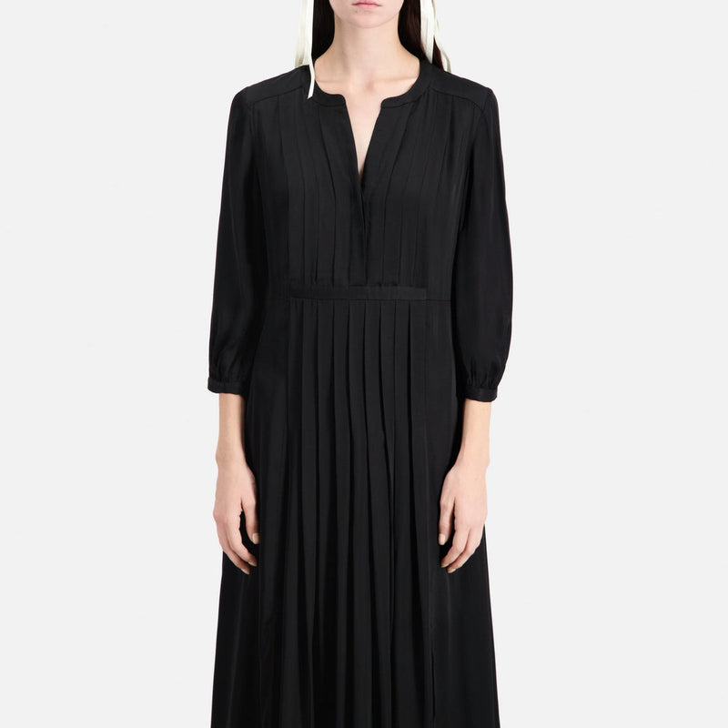 Vestido largo - Negro - Mujer