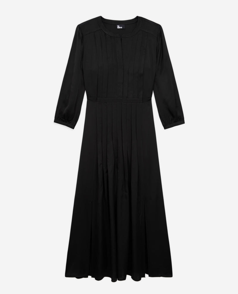 Vestido largo - Negro - Mujer