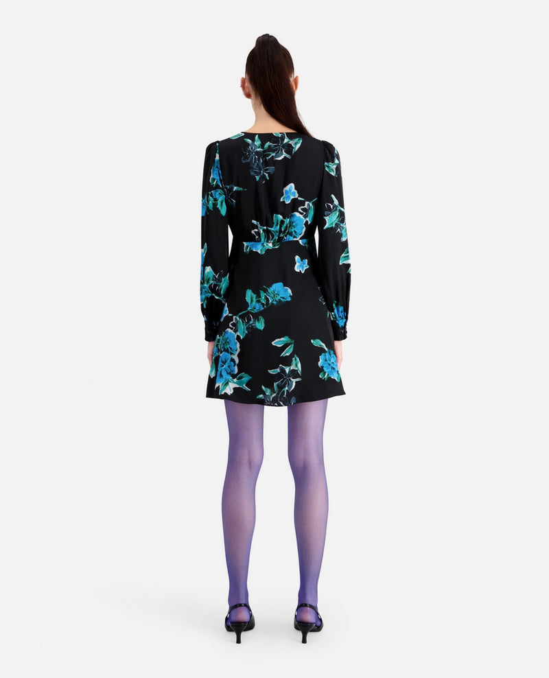Vestido camisero - Negro - Mujer