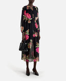 Vestido largo - Negro - Mujer