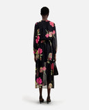 Vestido largo - Negro - Mujer