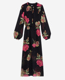 Vestido largo - Negro - Mujer