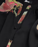 Vestido largo - Negro - Mujer