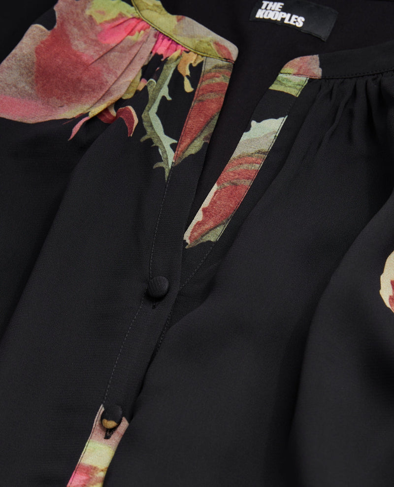 Vestido largo - Negro - Mujer
