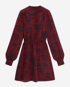 Silk Skater Dress - Red - Women