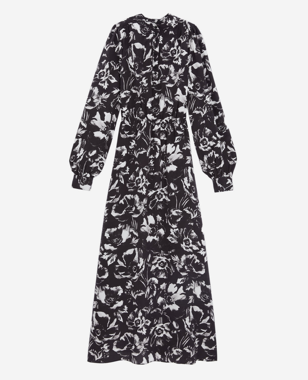 The Kooples - Robe Longue En Soie - Noir - Femme