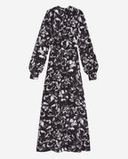 The Kooples - Robe Longue En Soie - Noir - Femme