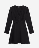 Vestido skater - Negro - Mujer