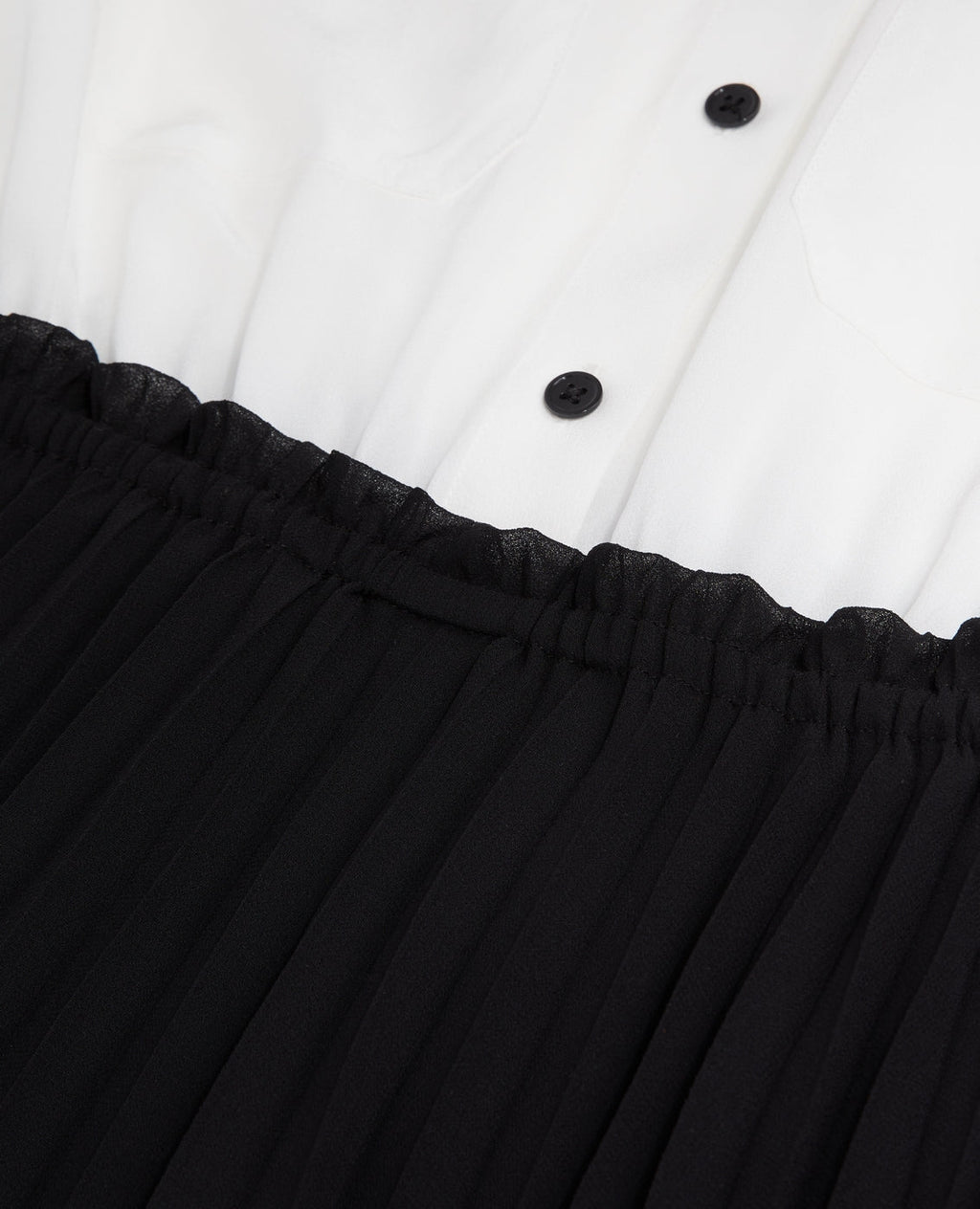 The Kooples - Trompe-L'Œil Silk Dress - White - Women