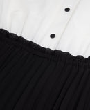 The Kooples - Vestido Trompe-L'Œil Seda - Blanco - Mujer