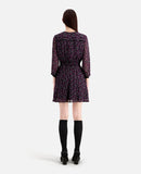 Vestido skater - Negro y rosa - Mujer
