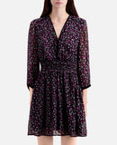 Vestido skater - Negro y rosa - Mujer