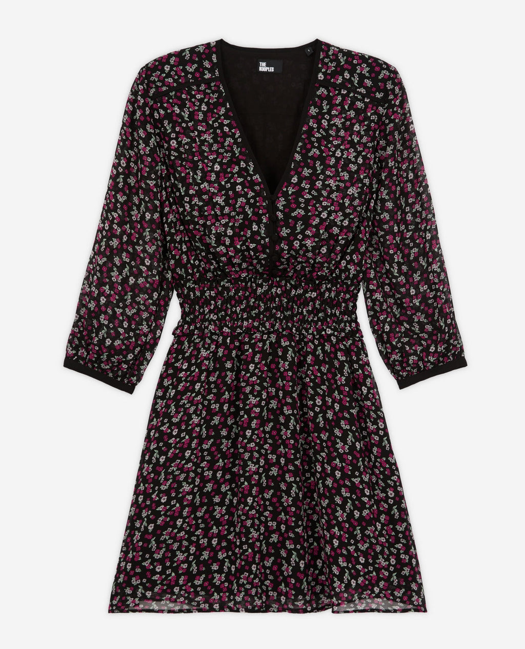 Skater Dress - Black And Pink - Women