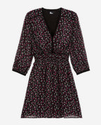 Skater Dress - Black And Pink - Women