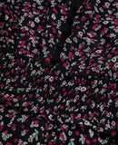 Vestido skater - Negro y rosa - Mujer