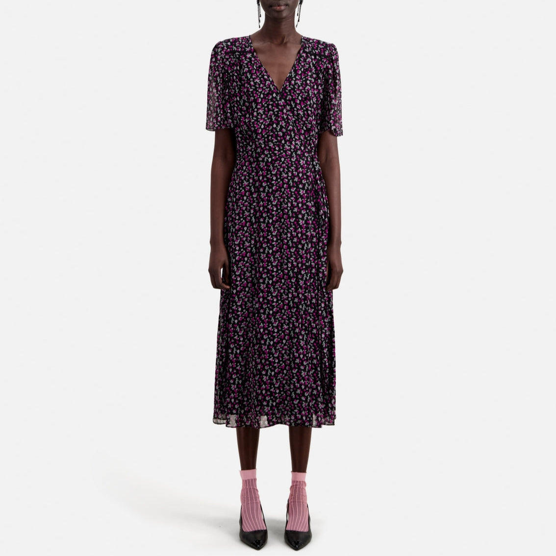 The Kooples - Vestido largo - Negro - Mujer