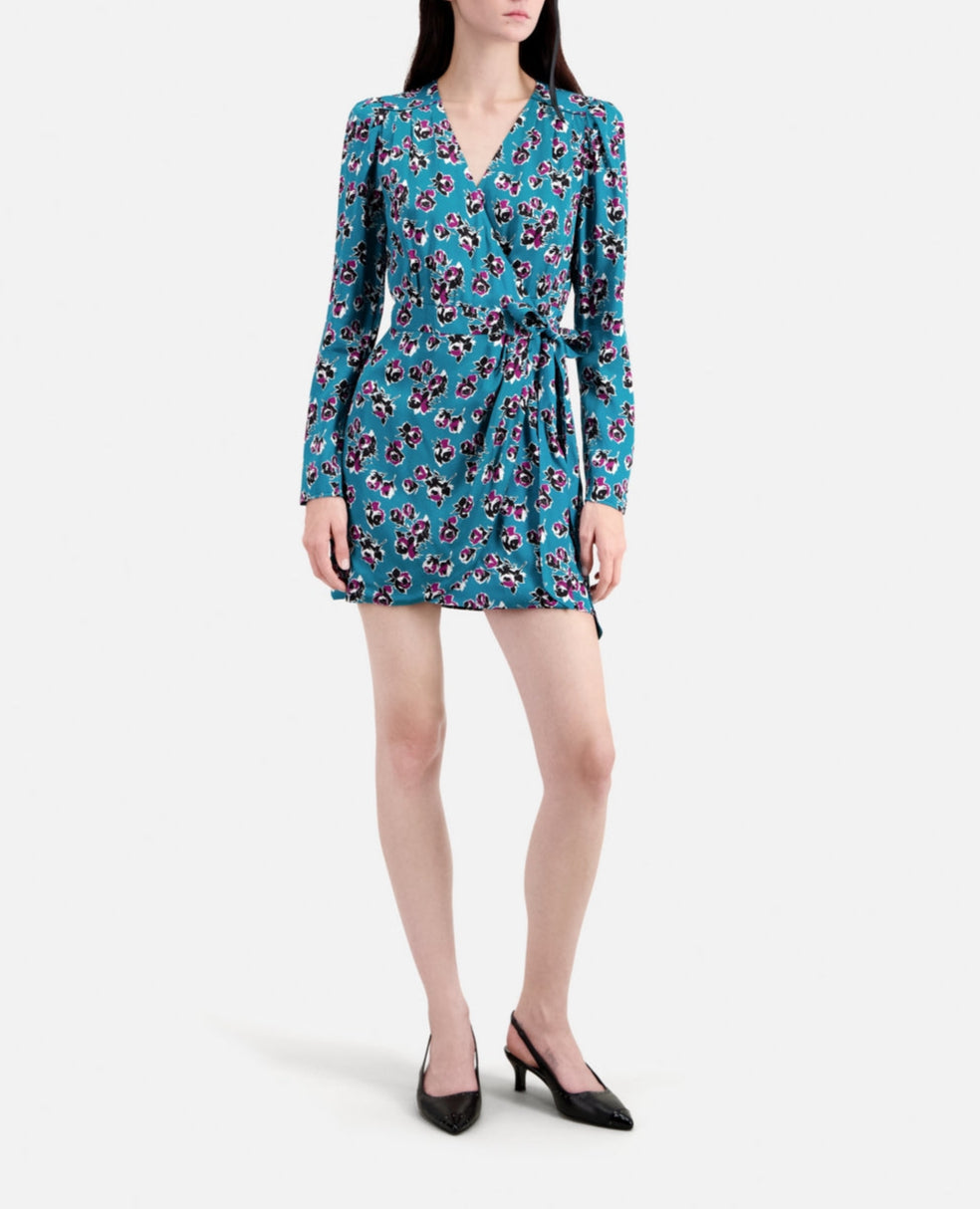 Skater Dress - Blue - Women