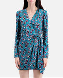 The Kooples - Robe Patineuse - Bleu - Femme
