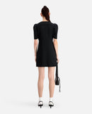 Vestido skater - Negro - Mujer