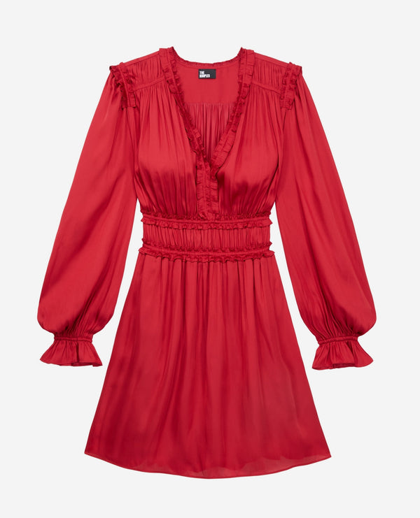 Skater Dress - Red - Women