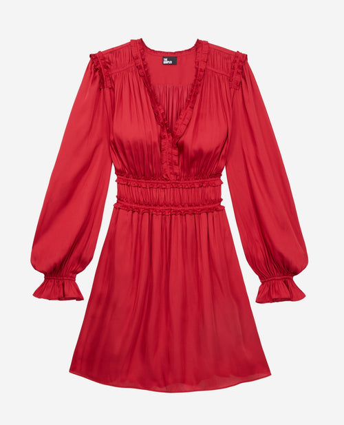 The Kooples - Robe Patineuse - Rouge - Femme