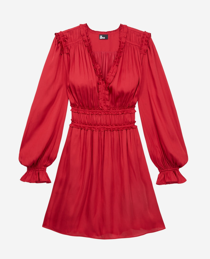 Vestido skater - Rojo - Mujer