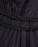 Vestido largo - Negro - Mujer