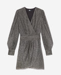 The Kooples - Robe Portefeuille - Argenté - Femme