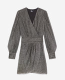 Robe Portefeuille - Argenté - Femme