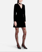Wrap Dress - Black - Women