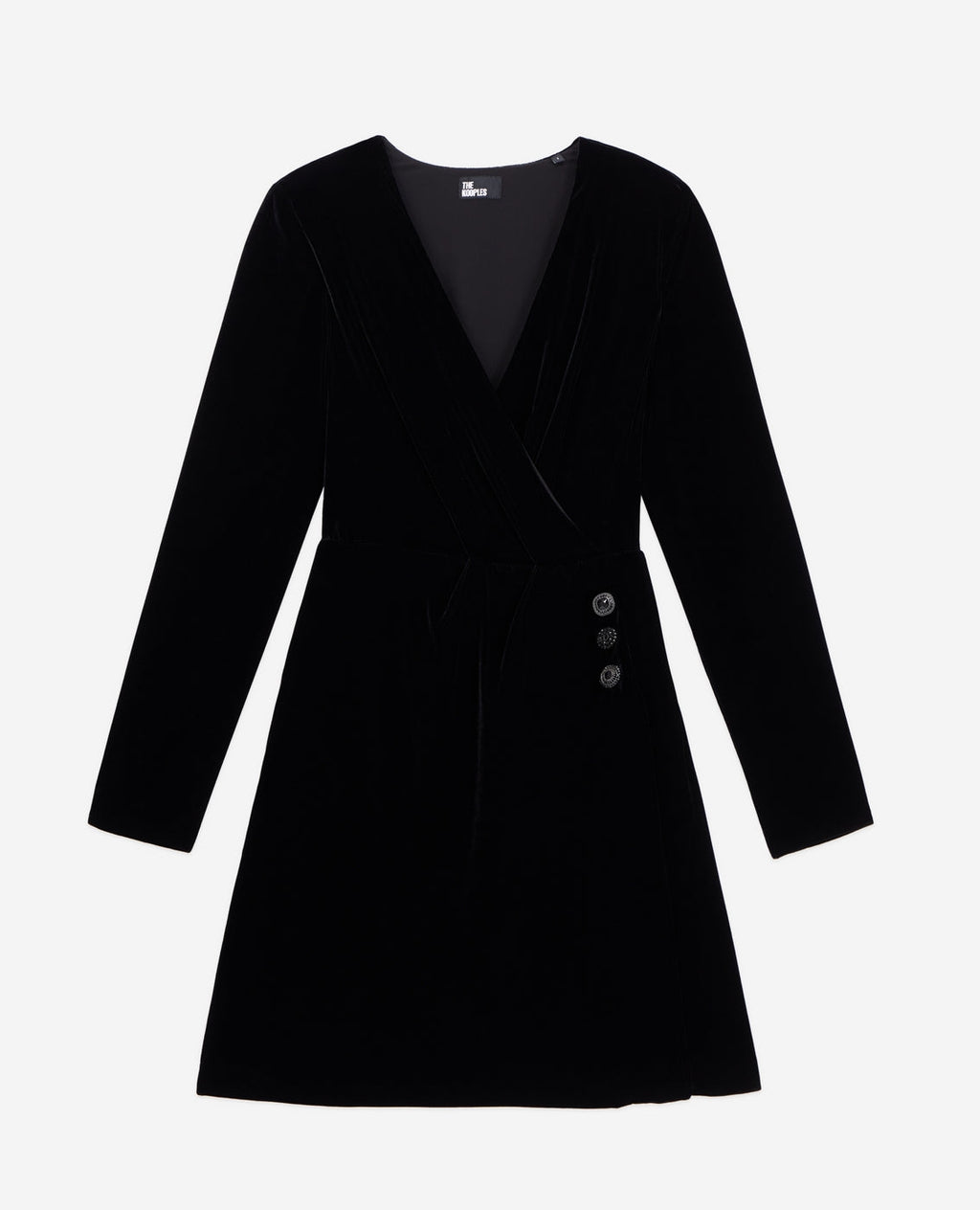 Wrap Dress - Black - Women