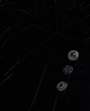 Vestido cruzado - Negro - Mujer
