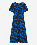 Silk Shirt Dress - Black - Women