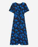 Vestido camisero de seda - Negro - Mujer