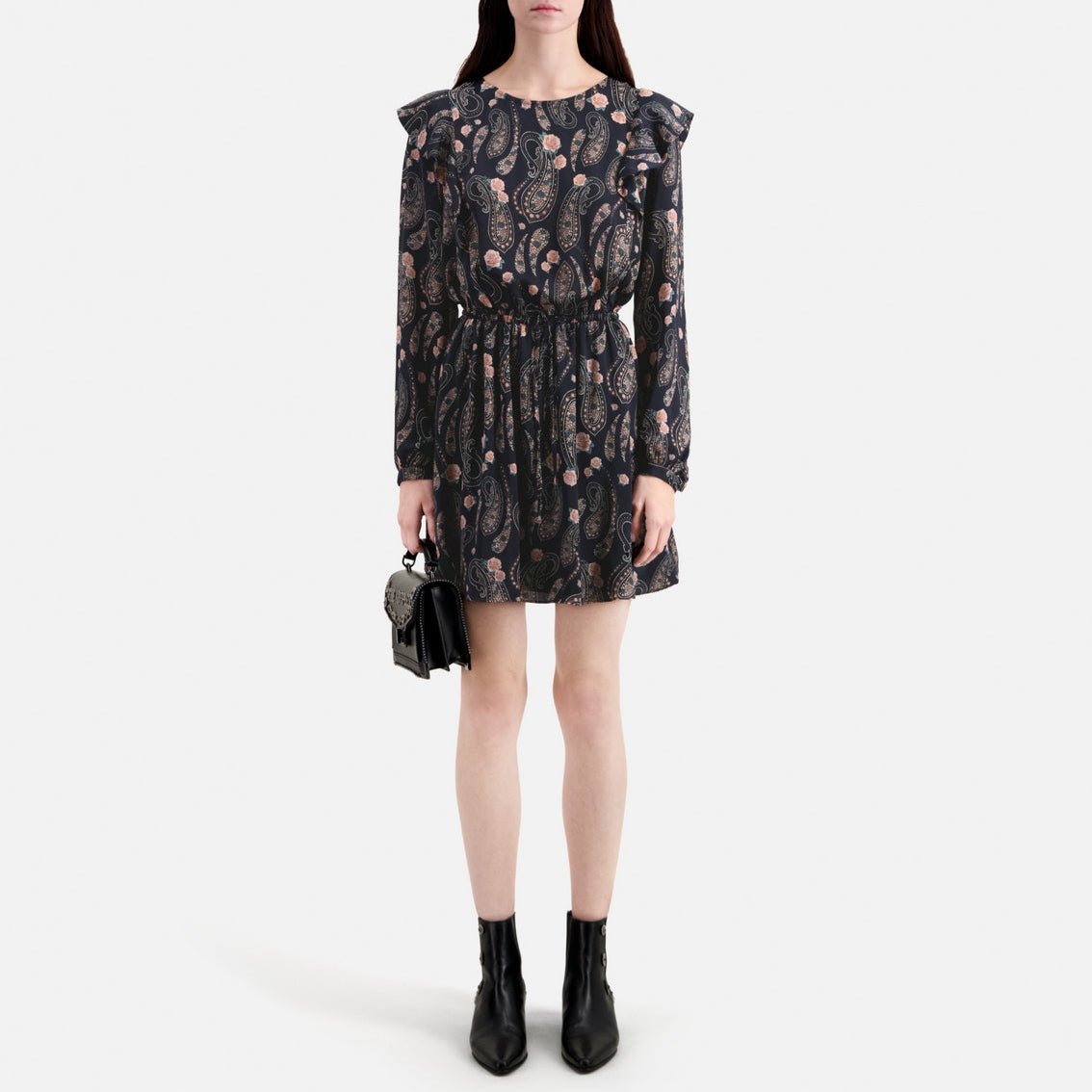 Skater Dress - Navy Blue - Women