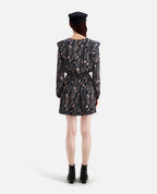Skater Dress - Navy Blue - Women
